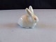 Royal Copenhagen Figurine Rabbit No 2166 Both in a white and grey version