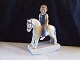 Royal Copenhagen Figurine Girl on Rocking Horse No 5651