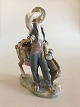 Large Lladro Figurine of Boy/Man with Donkey