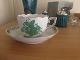 Herend Hungarian Chinese Bouquet Green Coffee Cup