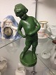 Ipsens Enke Green Figurine of Boy No 110