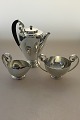 Georg Jensen Sterling Silver Johan Rohde Coffeeset with Creamer and Sugarbowl No 
321