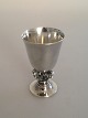 Georg Jensen Sterling Silver Acorn Snaps Cup/glass No 741