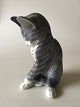 Royal Copenhagen Figurine of Grey Striped cat No 340