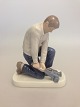 Bing & Grondahl Figurine of a Plumber / pipe fitter No 2432