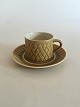 Bing and Grondahl Jens Quistgaard Coffee Cup and Saucer from the Relief Series