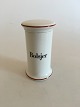 Bing and Grondahl Bolsjer / Bonbon Spice Jar No. 497 from the Apothecary 
Collection