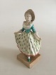 Royal Copenhagen Overglaze Figurine of Country Girl in Rococo Style