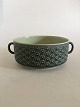 Bing & Grøndahl Jens Quistgaard Green Azur Stoneware for Kronjyden / B&G Serving 
Bowl with Handles
