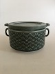 Jens Quistgaard Stoneware for Kronjyden / B&G "Azur" Lidded Serving Bowl with 
Handles