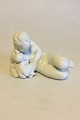 Bing & Grondahl Blanc de Chine Figurine of Woman with Child No 4029