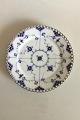 Royal Copenhagen Blue Fluted Full Lace  Lunch Plate with Gold No 1091