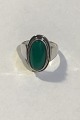 Georg Jensen Sterling Silver Ring No 47 with green Agate