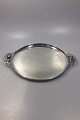 Georg Jensen Sterling Silver Blossom Round Tray with handles No 2AB