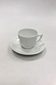 Bing & Grondahl Elegance, White Coffee Cup and Saucer No 102