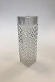 Glass Vase with Facet Grindings