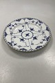 Royal Copenhagen Blue Fluted Full Lace Plate with gold No 1085