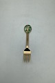 A. Michelsen Gilded Sterling Silver Christmas Pastry Fork 1980