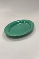 Royal Copenhagen Ursula Oval Plate in Dark Green No. 621