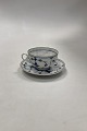 Bing and Grondahl Blue Fluted Plain / Blue Traditional Tea Cup with Hoveddepot 
Mark