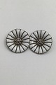 Georg Jensen Sterling Silver Marguerit Daisy Earrings (Clips) (Large)