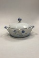 Bing and Grøndahl White Demeter / Cornflower Lidded Dish No. 5A