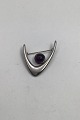 Arne Johansen Sterling Silver Modern Brooch with Amethyst