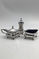 E. S. Barnsley, Birmingham, England Sterling Silver Condiment Set (1916)