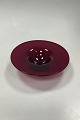 Holmegaard Jacob Bang Glass bowl in rare red color