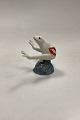 Royal Copenhagen Good Luck Frogs Figurine - White Frog No. 558