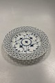 Royal Copenhagen Blue Fluted Full Lace Flat Plate with open-work border No 
1/1098