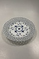 Royal Copenhagen Blue Fluted Full Lace Flat Plate with open-work border No 
1/1098