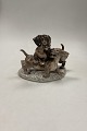 Dahl Jensen Figurine of Dashhund in Play No. 1257