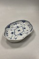 Royal Copenhagen Blue Fluted Half Lace Oval Dish No 552